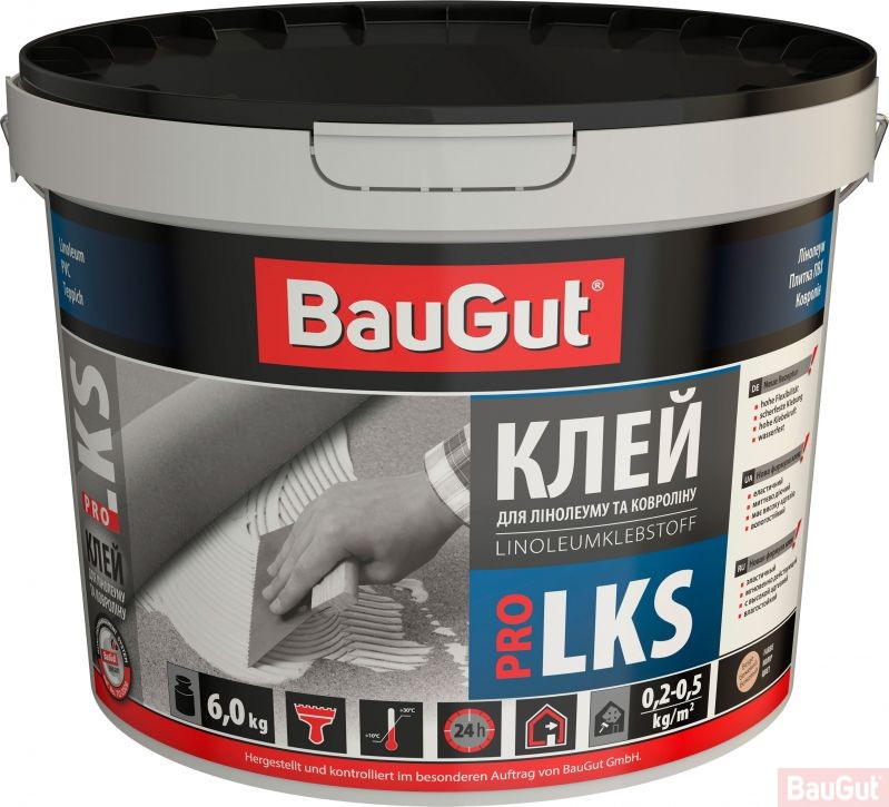Клей для лінолеуму і ковроліну BauGut Pro 6 кг
