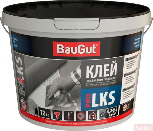 Клей для лінолеуму і ковроліну BauGut Pro 12 кг