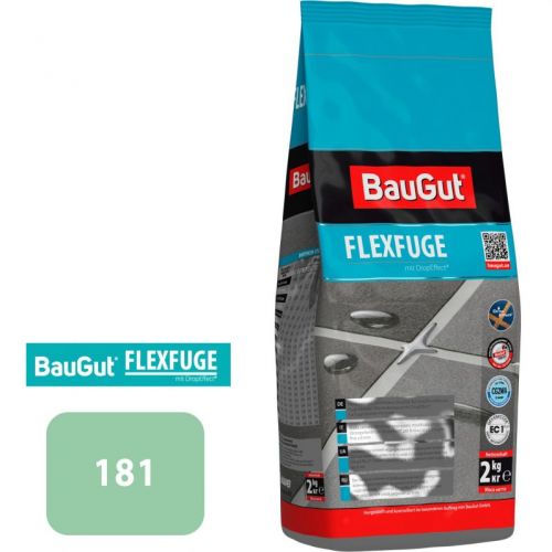 Фуга BauGut FLEXFUGE 181 (ширина шва до 8мм) 2 кг зеленый