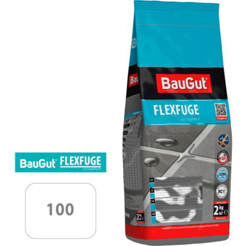 Фуга BauGut flexfuge 100 2 кг білий