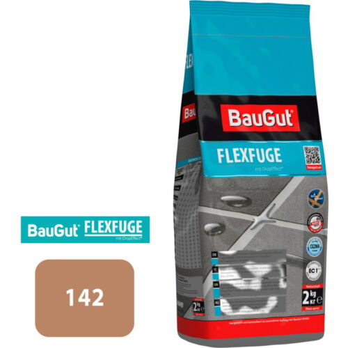 Фуга BauGut flexfuge 142 2 кг коричневий