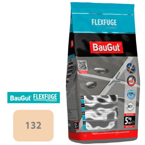 Затирка для плитки BauGut FLEXFUGE 132 5 кг бежевый