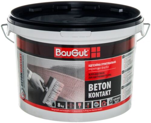 Фарба адгезійна ґрунтувальна BauGut BETON KONTAKT, 8 кг