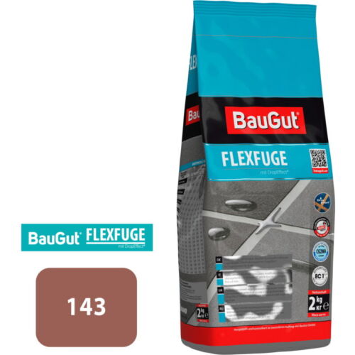 Затирка для плитки BauGut FLEXFUGE 143 2 кг терракот