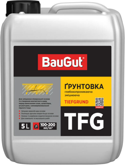 Грунтовка глубокопроникающая BauGut TFG 5 кг 5 л