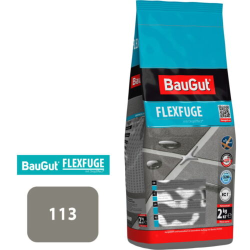 Фуга BauGut flexfuge 113 2 кг темно-сірий