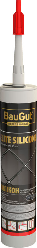 Герметик силіконовий BauGut Silicon Elite 56 темно-коричневий 300 мл