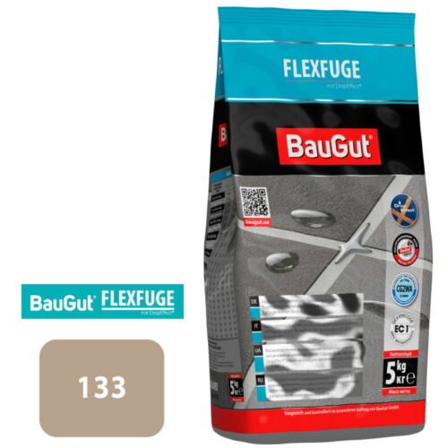 Затирка для плитки BauGut FLEXFUGE 133 5 кг песочный